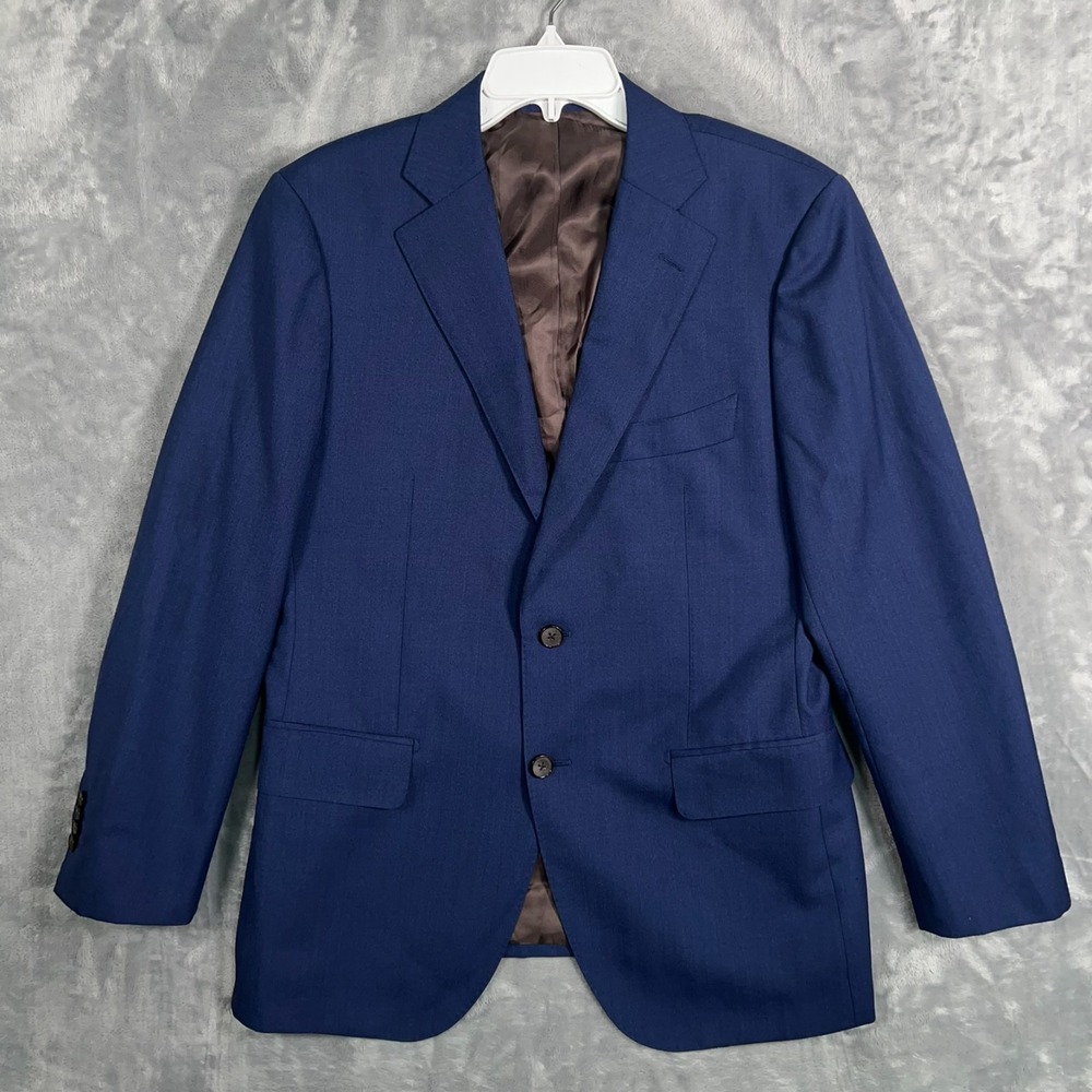 Suitsupply Lazio Suit Jacket Blazer Mens 42S Short Blue Slim Fit Vitale Barberis